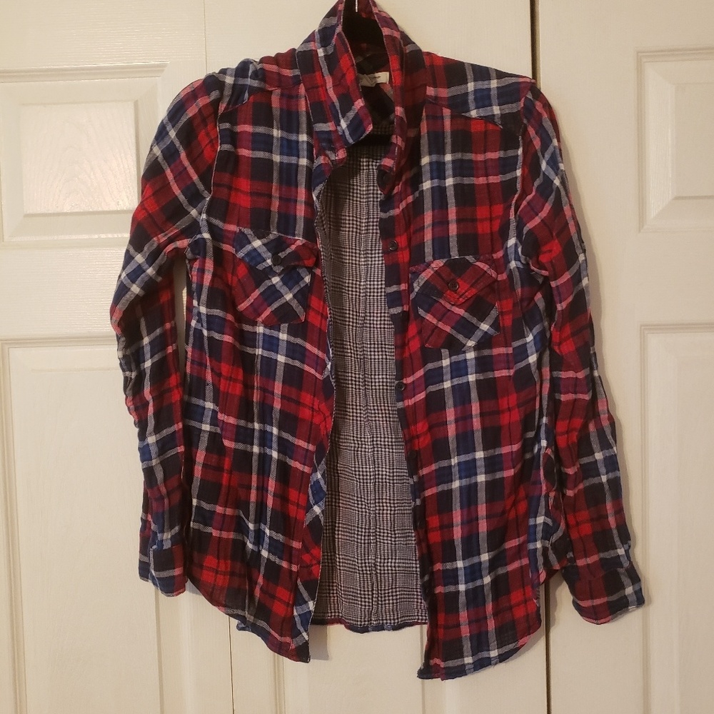 Flannel button-up